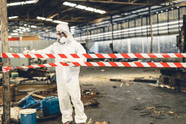 Professional Biohazard technician working in Ladson, SC